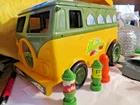 Vintage TMNT 1989 Party Wagon Action Figure Vehicle Ninja Turtle Toy