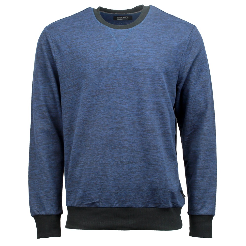 2(X)IST Activewear Comfort Crew Neck Sweatshirt Mens Blue  AA10S2-43006
