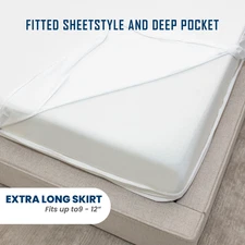 Kings Fiore Mattress Protector  (9 to 12 inch deep) | Zippered & Waterproof