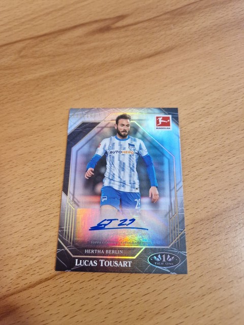 Topps Bundesliga Tier One 2021 22 Auto Autograph Autogramm Lucas Tousart to 100