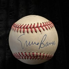 Chicago Cubs Multi-Signed Baseball Banks, Santo, Williams, Jenkins JSA Auth