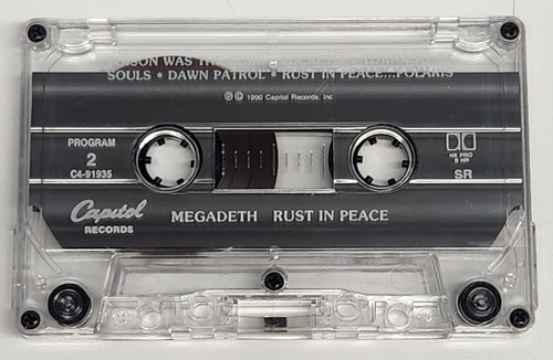Megadeth Cassette Rust In Peace (1990) Capitol Records Tested Free Shipping - Picture 8 of 8