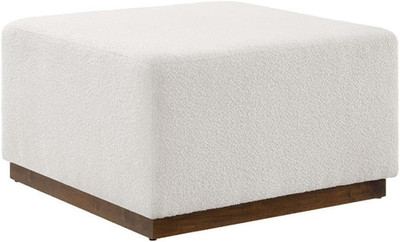 28'' Square Boucle Upholstered Ottoman - Stylish & Versatile Home Accent
