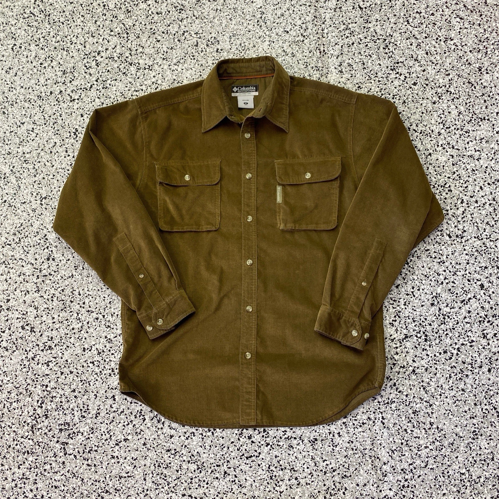 Vintage Columbia Shirt Mens Medium Brown Hiking Fishing Long Sleeve Logo
Opens in a new window or ta