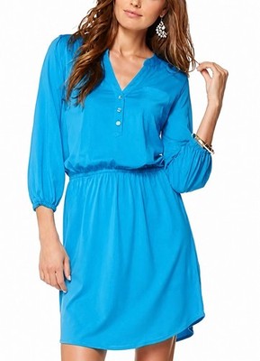Lilly Pulitzer Beckett Shirt Dress In Ariel Blue, Medium 