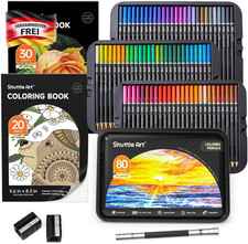 Buntstifte Set 80 Farben für Kinder Erwachsene Künstler Skizzieren Malen Zubehör