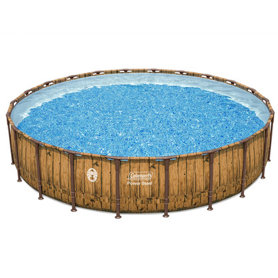 Power Steel 22 Ft. X 52 In. round Metal Frame above Ground Pool Set NEW