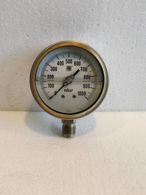 NUOYA FIMA PRESSURE GAUGE 0-1000 MBAR LIQUID FILLED