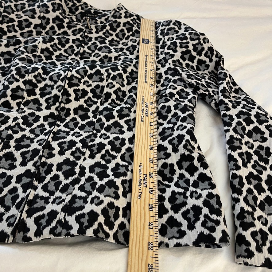 Tailored Leopard Jacket Structured Princess Seams… - image 6