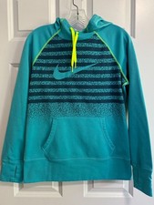 Nike Therma-Fit All Time Hoodie Sweatshirt 684674 Mezzo Teal Green Women's M