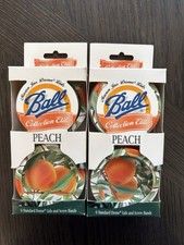 Ball Collection Elite Peach Mason Jar 11 Std Dome Lids/Screw Bands Canning 1998