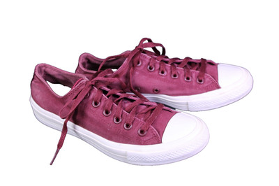 Converse All Star Chuck Taylor II OX Sneaker Unisex Gr. 41 bordeaux weiß CH1-783