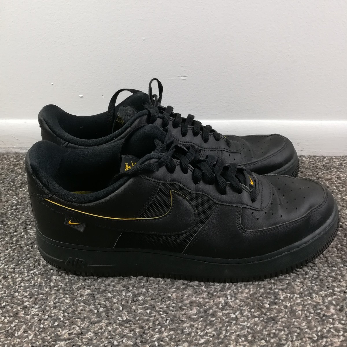 Nike Air Force 1 \'07 Black University Gold Sneakers Mens Size 13 FZ4617-001 Nike Air Force 1 Low Black University Gold (Men main image 4