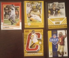 Pittsburgh Steelers Score From 2016 2018 Black Red Yellow Parallel Mason Rudolph