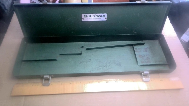 S-K Green Tool Box Chicago IL vintage old 18 inch