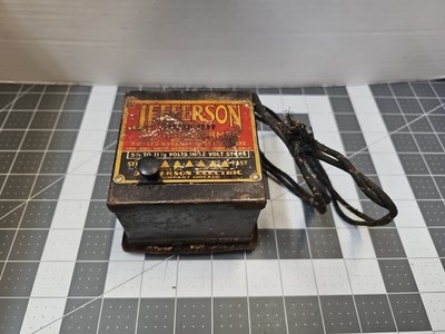 Early Jefferson ''Little Jeff'' Transformer Train Power Supply Patent Applied For