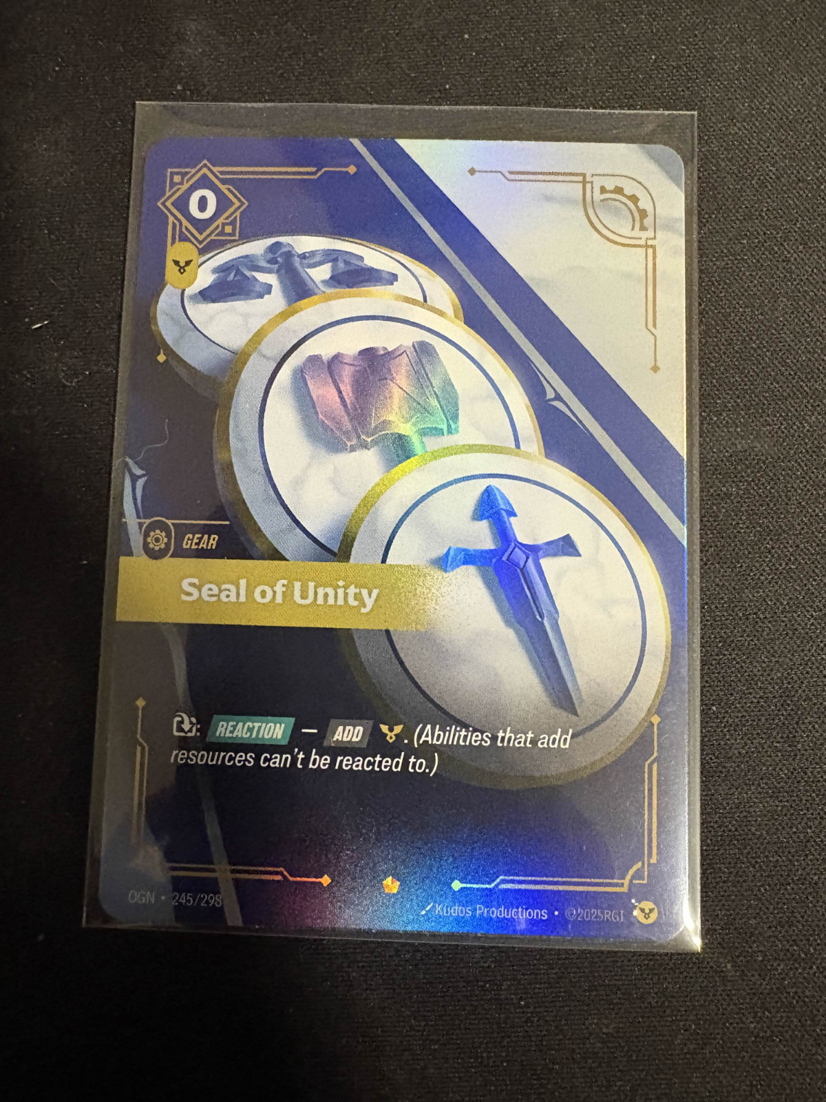 2025 Riftbound: Leagues Of Legends TCG OGN-245/298 Seal of Unity
