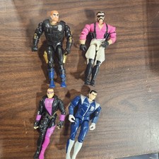Vintage 1988 Hasbro Cops N Crooks 6" Action Figures - Lot of 4 G2