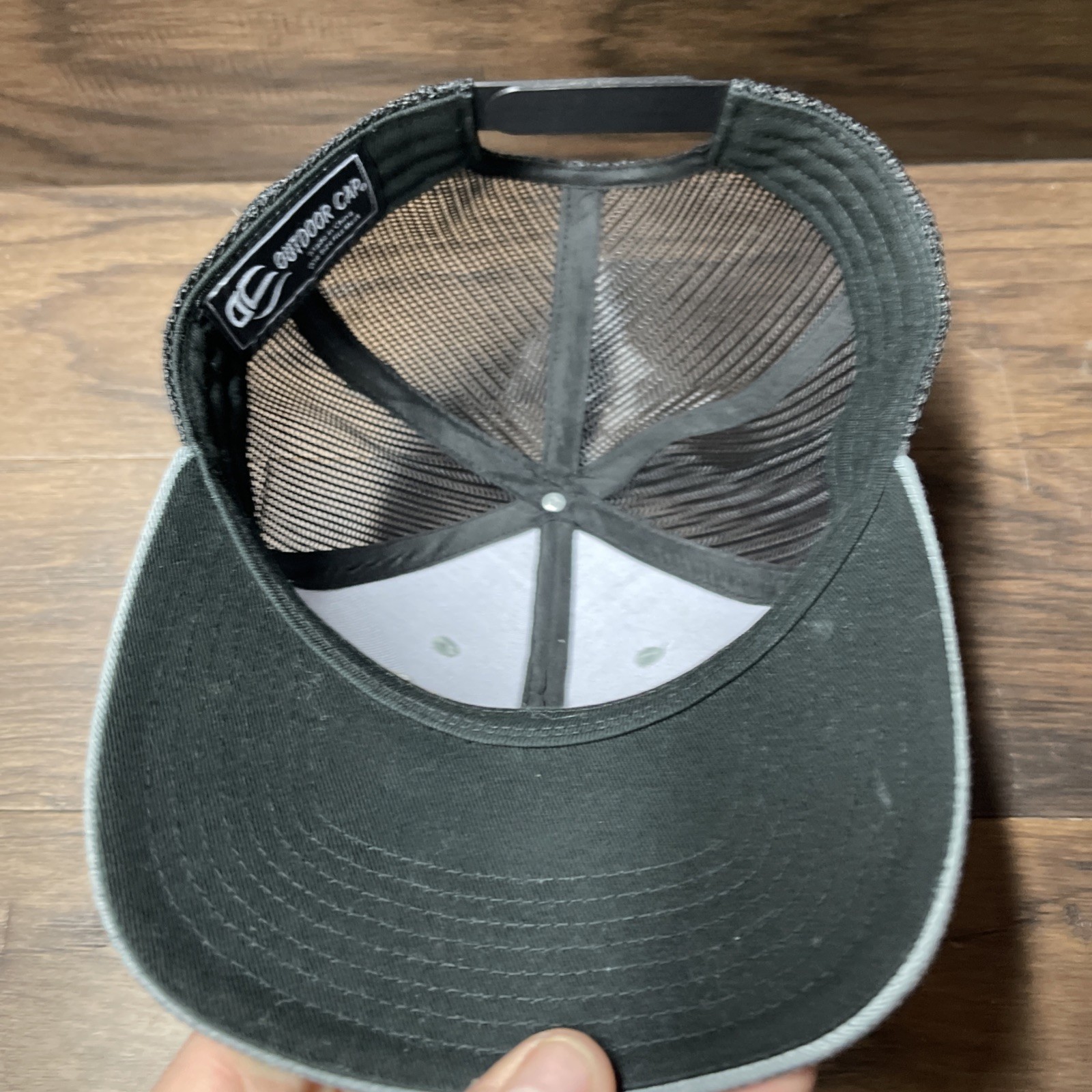 Scheels Hat Black Grey Adjustable Snapback - image 7