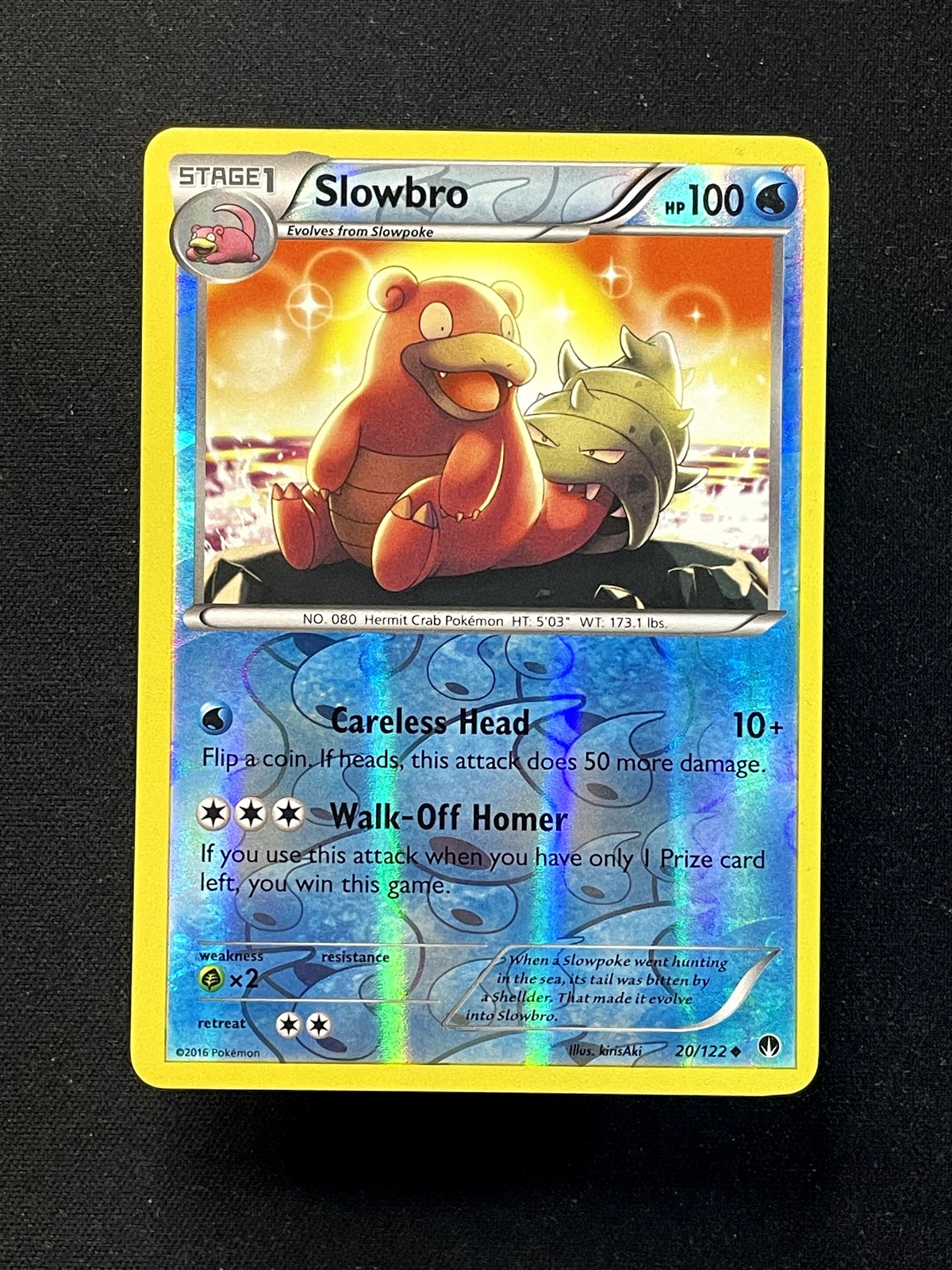Slowbro Uncommon XY - BREAKpoint 20/122 NM Reverse Holo