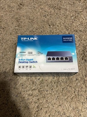 TP-Link (TL-SG105) 4-Ports External Gigabit Switch Plug And Play