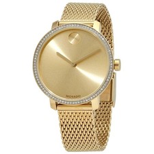 Movado 3600656 Women's Bold Shimmer Gold-Tone Dial Quartz Watch