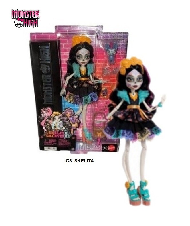 Monster High Skelita Calaveras G3 Core Signature Doll PRESAL