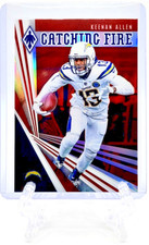 KEENAN ALLEN 2019 Panini Phoenix #18 CATCHING FIRE RED PRIZM INSERT /299