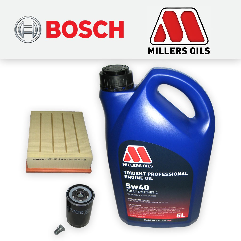 SERVICE KIT for AUDI A4 (B6) 2.0 16V FSI OIL AIR FILTERS +5w40 OIL (2002-2005)