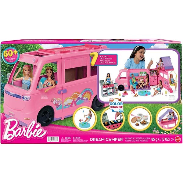 Mattel Barbie Camper Dei Sogni Con Tenda Sul Tetto - Hrj78 - Immagine 4