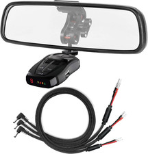 Radar Detector Rearview Mirror Mounting Bracket,13.8" Radar Detector Hard Wire P