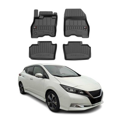OMAC Gummi Fußmatten für Nissan Leaf 2017-2024 Premium TPE Automatten Schwarz 4x