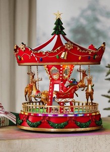 Christmas Village Merry Go Round | eBay