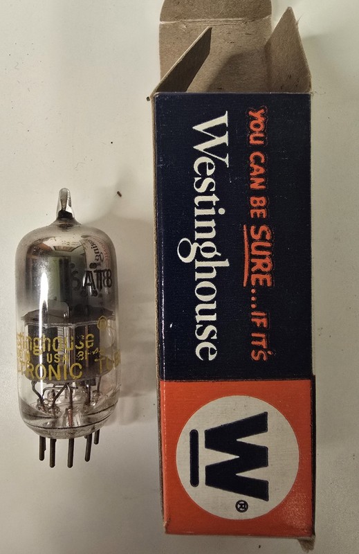 Westinghouse 6AT8 Vintage NOS NIB Audio Amplifier Replacement Tube Tested Rare