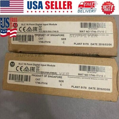 New Factory Sealed AB 1746-ITV16 SER C SLC 16 POINT DIGITAL INPUT MODULE