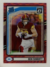2024 Panini Optic Ben Sinnott Rated Rookie Red Pandora #314 Commanders