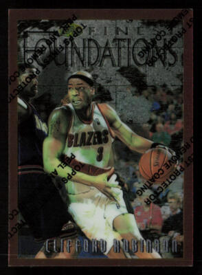 #ad Clifford Robinson 1996 97 Finest #242 Portland Trail Blazers Basketball Card $1.75