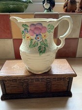 Crown Devon Vintage Floral Jug 5"  Tall