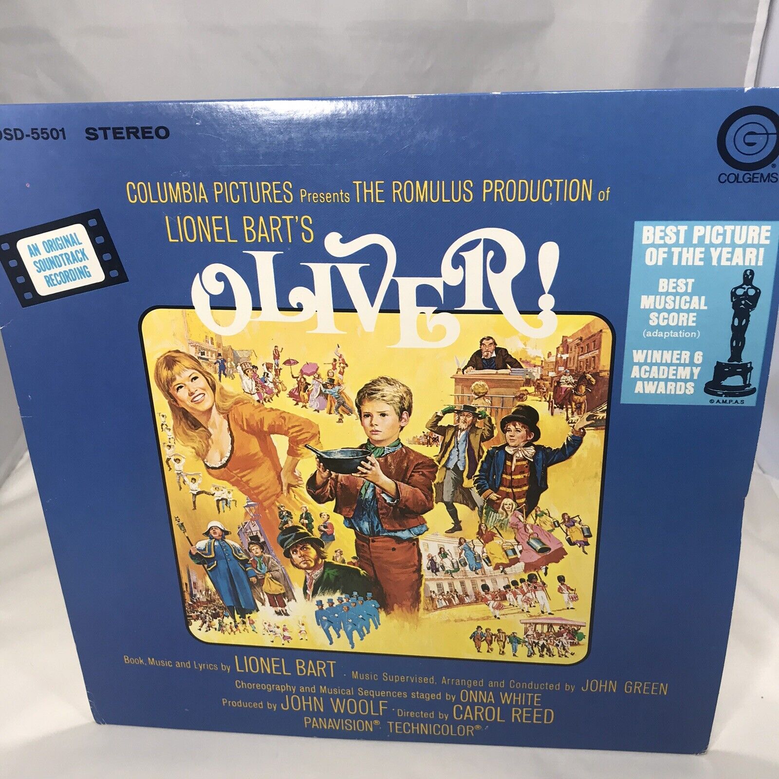OLIVER! Original Movie Film Soundtrack Recording Vinyl Record Cast Album - 1968