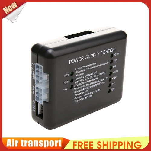 ATX Power Supply PSU Tester with 20/24 Pin SATA & Molex HDD Connector for PC UK