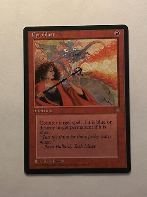 MTG Pyroblast ICE 213 Nonfoil C Lightly Played