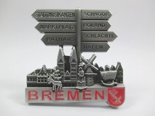 Bremen Magnet Roland Stadtmusikanten Schlachte Schnoor Souvenir Germany