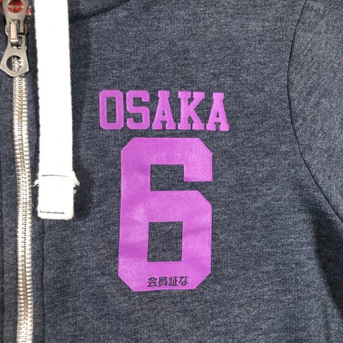 Superdry Osaka hoodie sweater Womens M Gray Full Zip - Picture 6 of 15