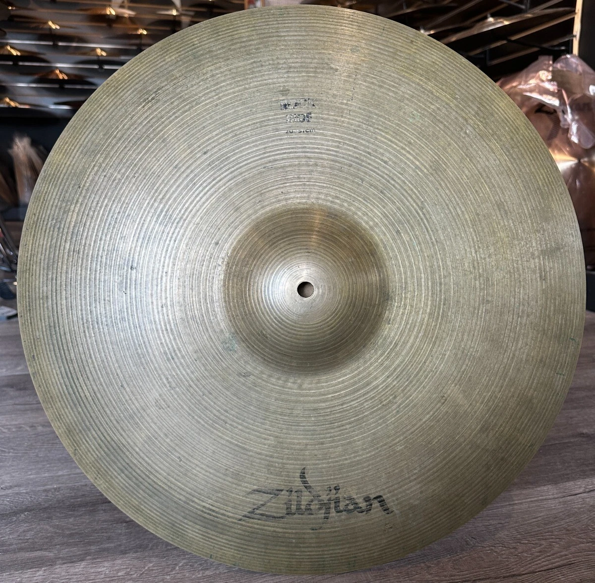 Used Zildjian A Rock Ride Cymbal 20