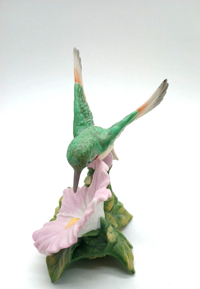 Homco 1429 Hummingbird on Flower Porcelain Figurine – Collectible Vintage Decor - Image 3 of 4