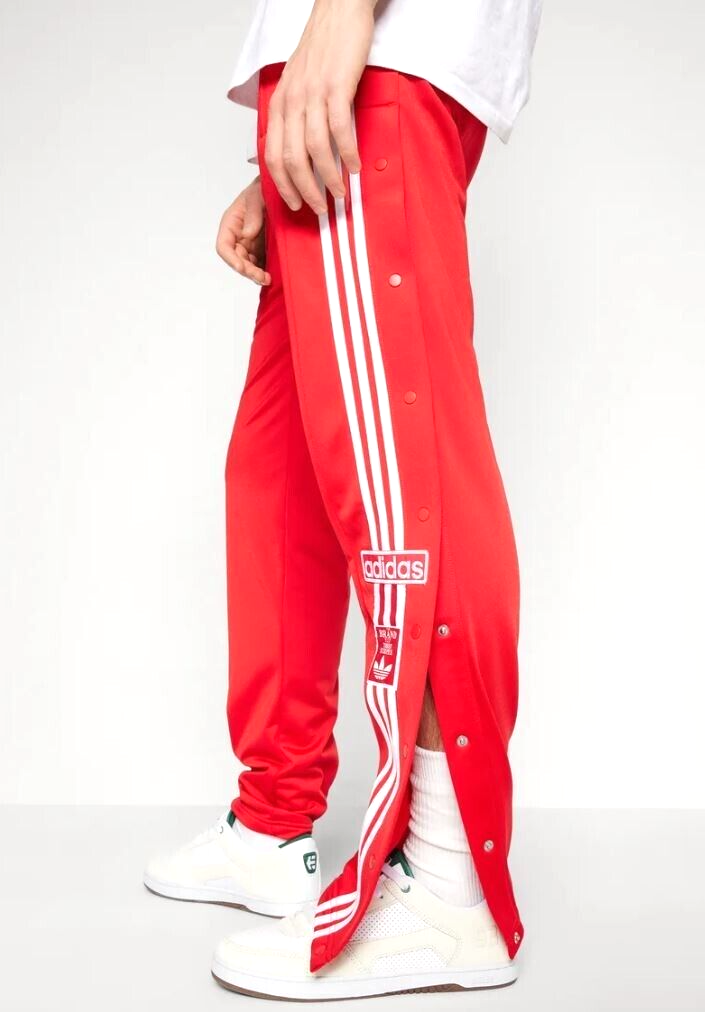 NEW MENS ADIDAS ORIGINALS ADIBREAK BUTTON TRACK PANTS ~SIZE NEW MENS ADIDAS ORIGINALS ADIBREAK BUTTON TRACK PANTS ~SIZE