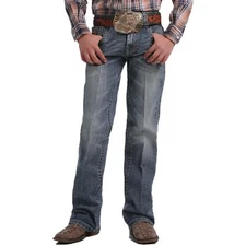 Cinch Boy's Slim Fit Medium Stone Performance Stretch Jeans MB16781002