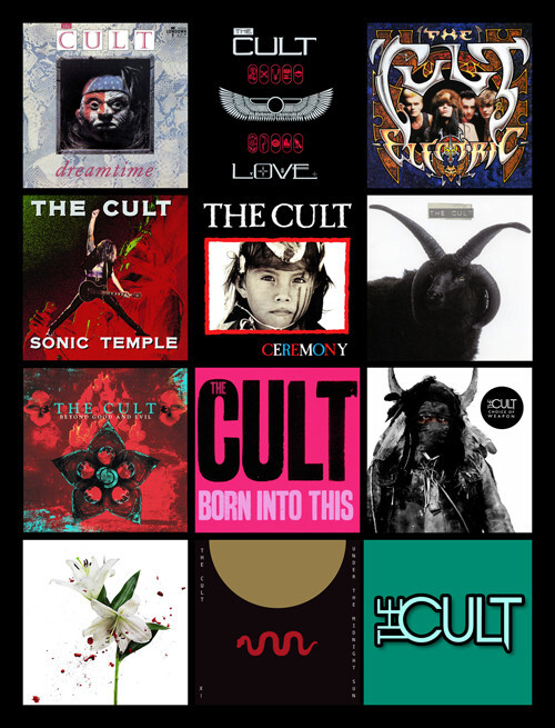 THE CULT album discography magnet (4.5
