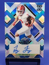 Ty Fryfogle Auto 2022 Leaf Metal Draft Prismatic Blue /30 XRC