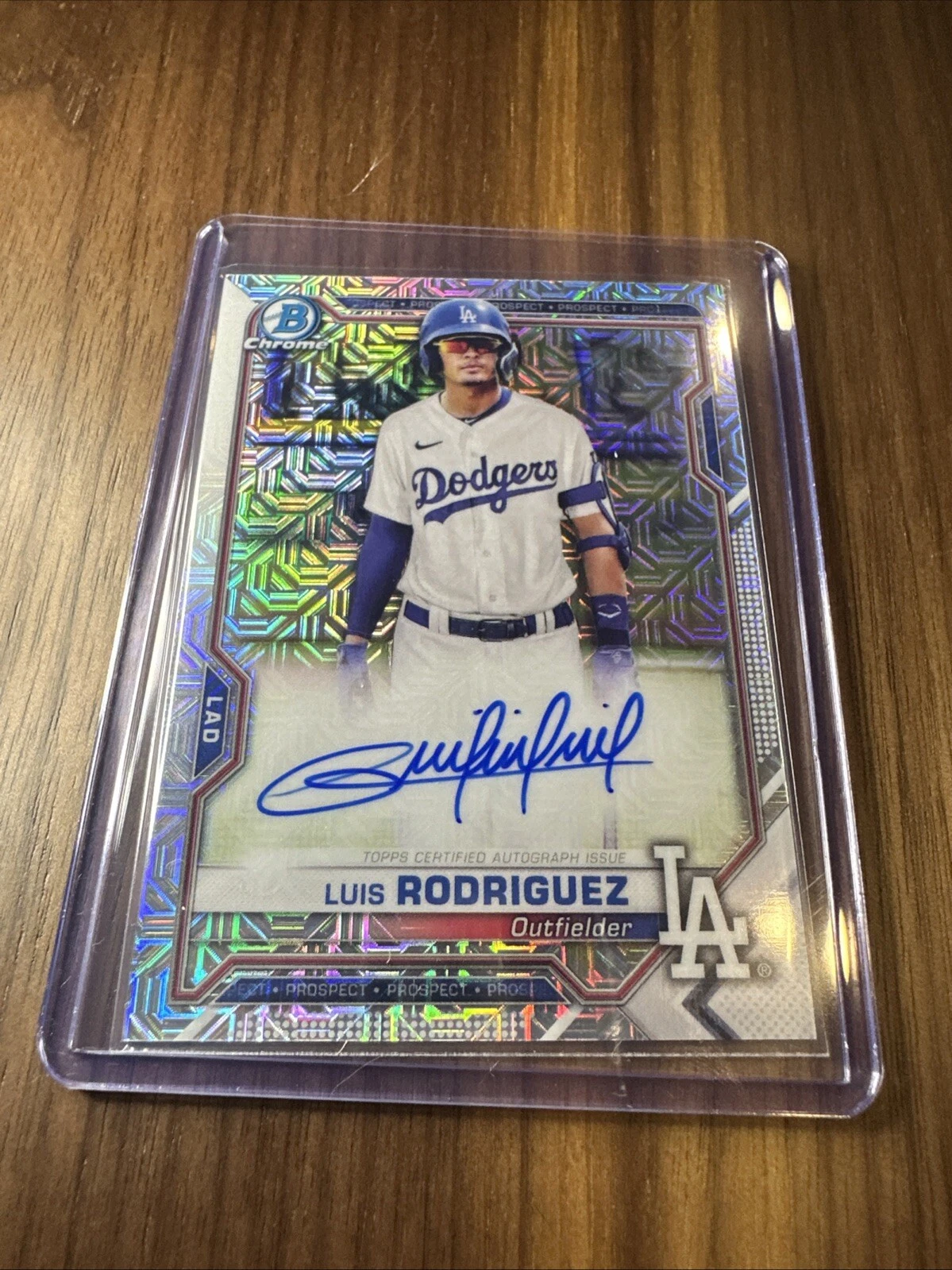 2021 Bowman Chrome - Mega Box Chrome Mojo Autographs #BCMA-LR Luis Rodriguez